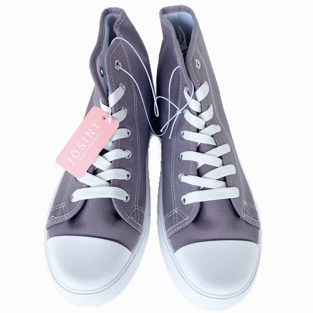 Josiny mid top canvas sneakers for women.  New, size 11.